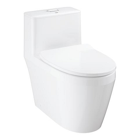 Euro Ceramic 2.0 Floor standing one piece toilet without seat and cover