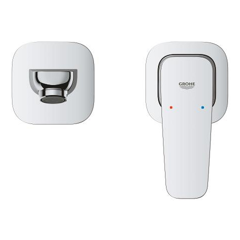 GROHE Cubeo 2-hole basin mixer M-Size
