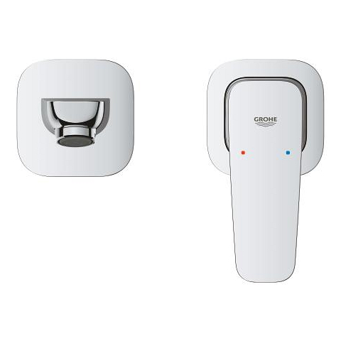 GROHE Cubeo 2-hole basin mixer L-Size