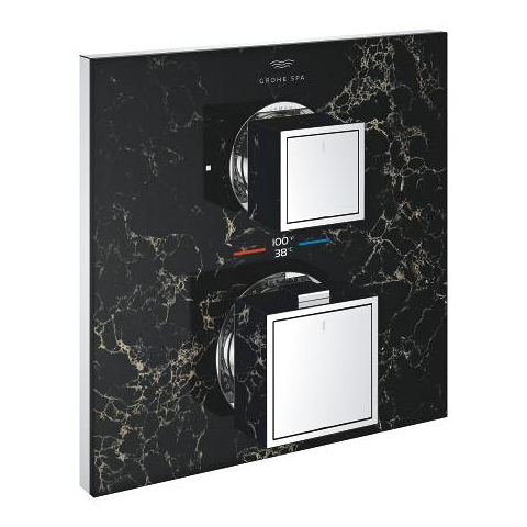 Allure Gravity Thermostat for concealed installation with 2-way diverter
