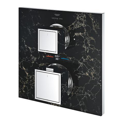Allure Gravity Thermostat for concealed installation with 2-way diverter