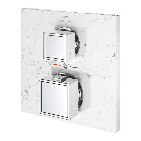 Allure Gravity Thermostat for concealed installation with 2-way diverter