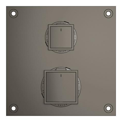 Allure Gravity Thermostat for concealed installation with 2-way diverter