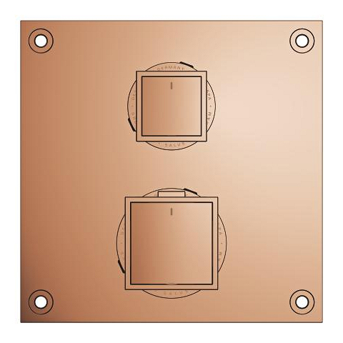 Allure Gravity Termostat pro podomítkovou instalaci s dvoucestným přepínačem