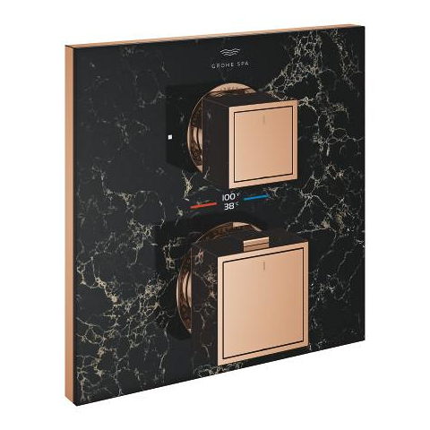 Allure Gravity Thermostat for concealed installation with 2-way diverter