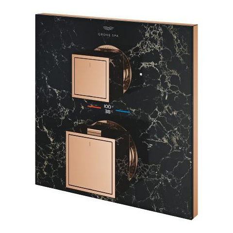 Allure Gravity Thermostat for concealed installation with 2-way diverter