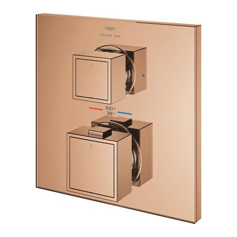Allure Gravity Thermostat for concealed installation with 2-way diverter