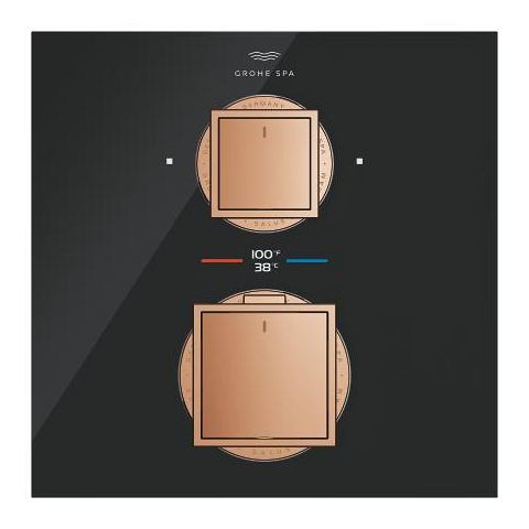 Allure Gravity Termostat pro podomítkovou instalaci s dvoucestným přepínačem