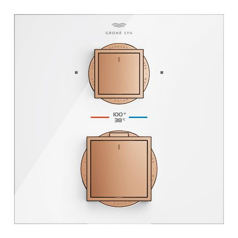 Allure Gravity Termostat pro podomítkovou instalaci s dvoucestným přepínačem