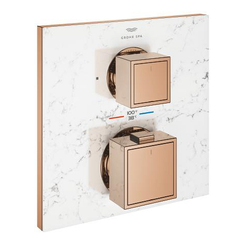 Allure Gravity Thermostat for concealed installation with 2-way diverter