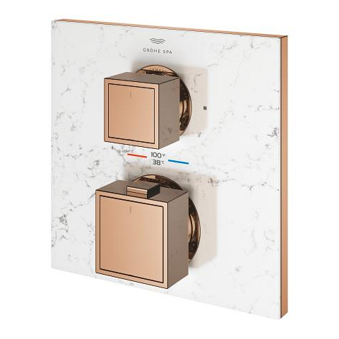 Allure Gravity Thermostat for concealed installation with 2-way diverter