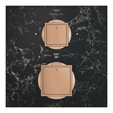 Allure Gravity Termostat pro podomítkovou instalaci s dvoucestným přepínačem