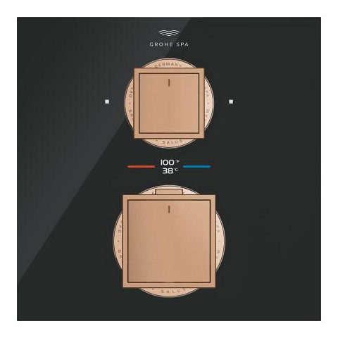Allure Gravity Thermostat for concealed installation with 2-way diverter