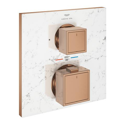 Allure Gravity Thermostat for concealed installation with 2-way diverter