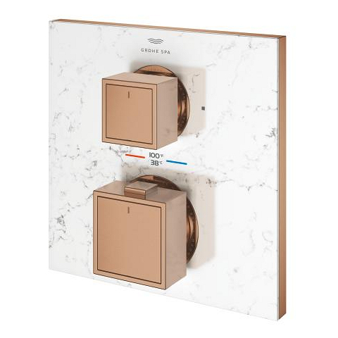 Allure Gravity Thermostat for concealed installation with 2-way diverter