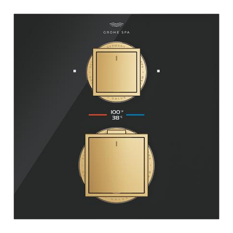 Allure Gravity Thermostat for concealed installation with 2-way diverter