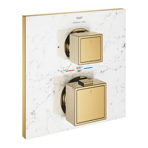Allure Gravity Thermostat for concealed installation with 2-way diverter