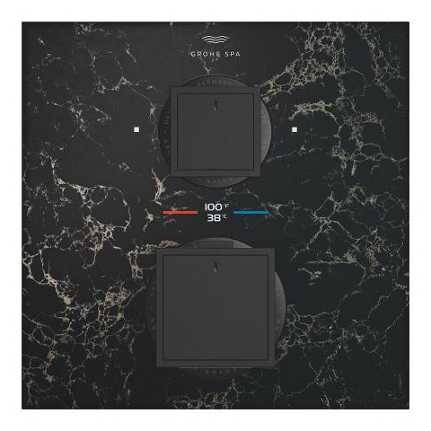 Allure Gravity Thermostat for concealed installation with 2-way diverter