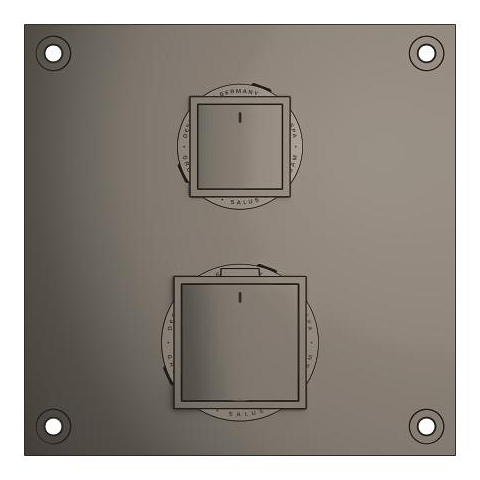 Allure Gravity Thermostat for concealed installation with 2-way diverter