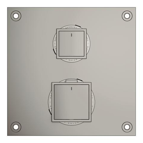 Allure Gravity Thermostat for concealed installation with 2-way diverter
