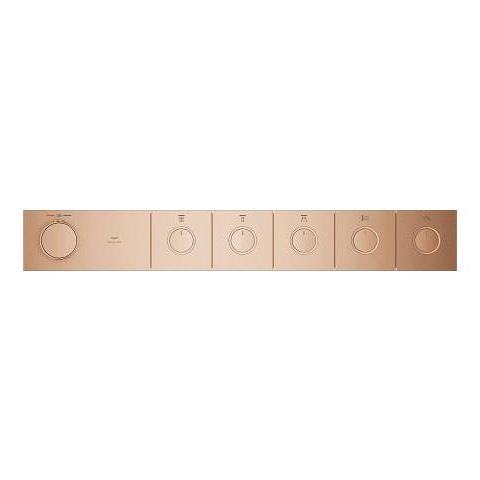Grohtherm Aqua Tiles Thermostat for concealed installation with 5 valves