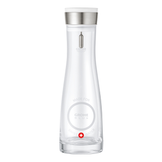 Glass carafe 'Made for Swiss water'