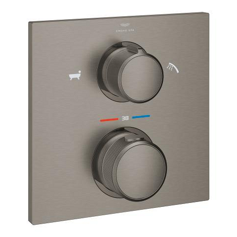 Allure Thermostat for concealed installation with 2-way diverter hand ...