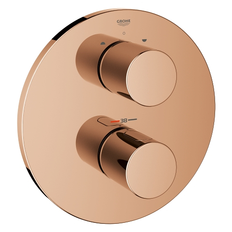 Termostatska miješalica s ugrađenim dvosmjernim prebacivačem za kadu ili tuš s više od jednog izlaza