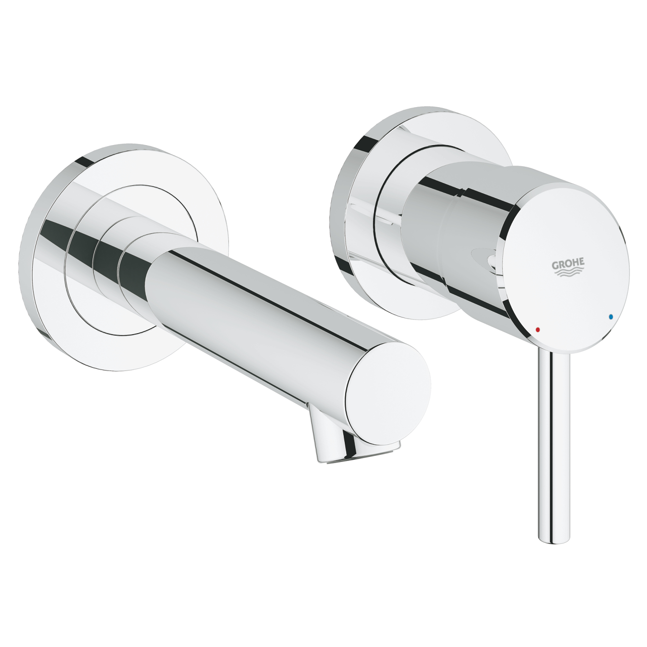 GROHE Concetto 2-Hole Wall Mount Basin Mixer