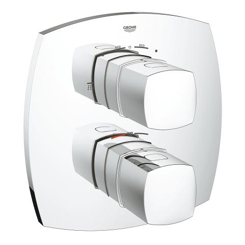 Grandera Thermostat-Brausebatterie mit integrierter 2-Wege-Umstellung
