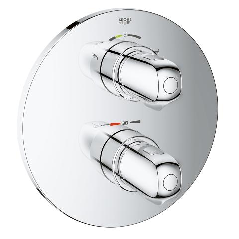 Термостат за вана/душ с вграден двустепенен превключвател
