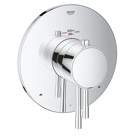 Dual function thermostatic trim with control module