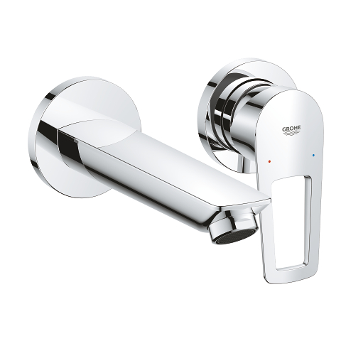 BauLoop 2-hole basin mixer