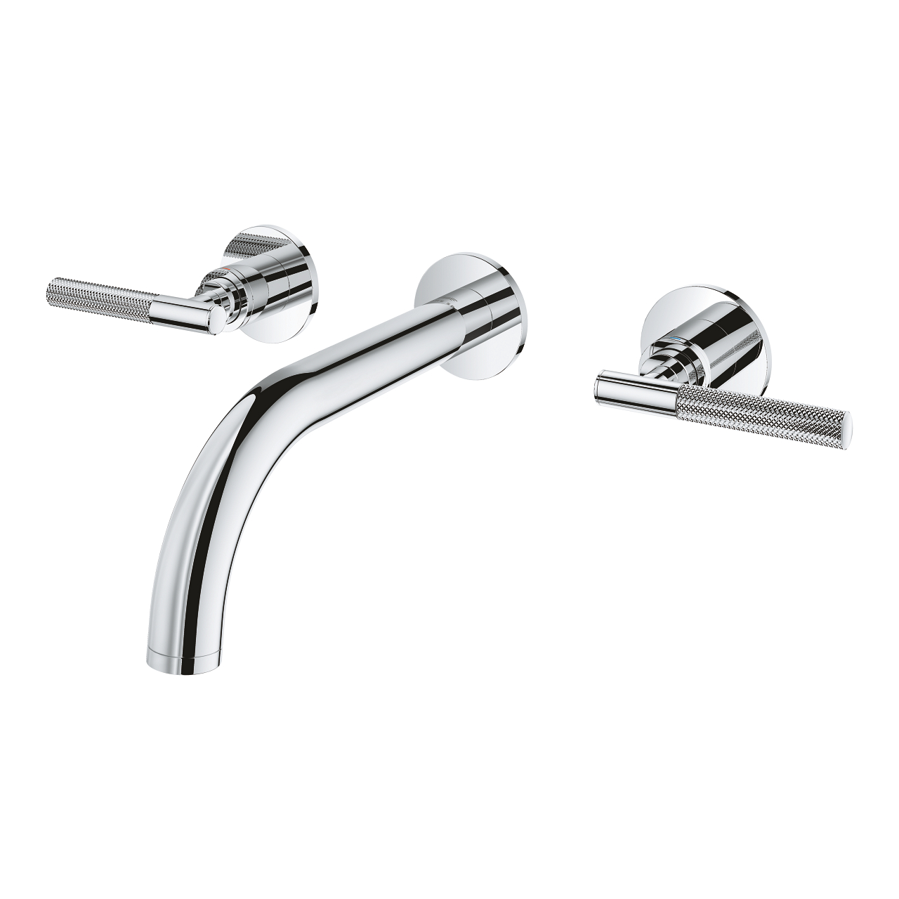PARLOS Waschbeckenarmatur Chrom – 3-Loch, 20,3 Cm Auslauf, Wassersparend