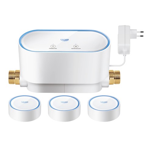Smart vattenfelsbrytare + 3 x smart vattendetektor