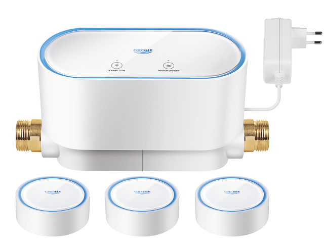 GROHE Sense kit Control de agua inteligente + 3 x Sensores de agua inteligentes