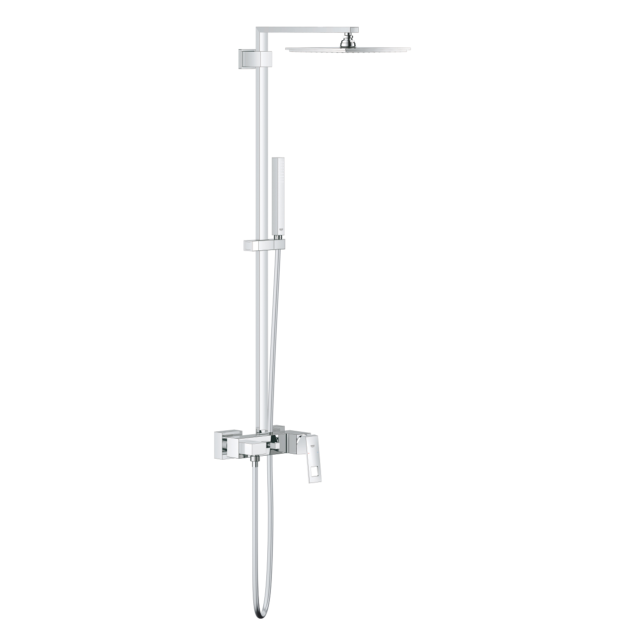 Euphoria Cube System 230 Shower system with single lever for wall