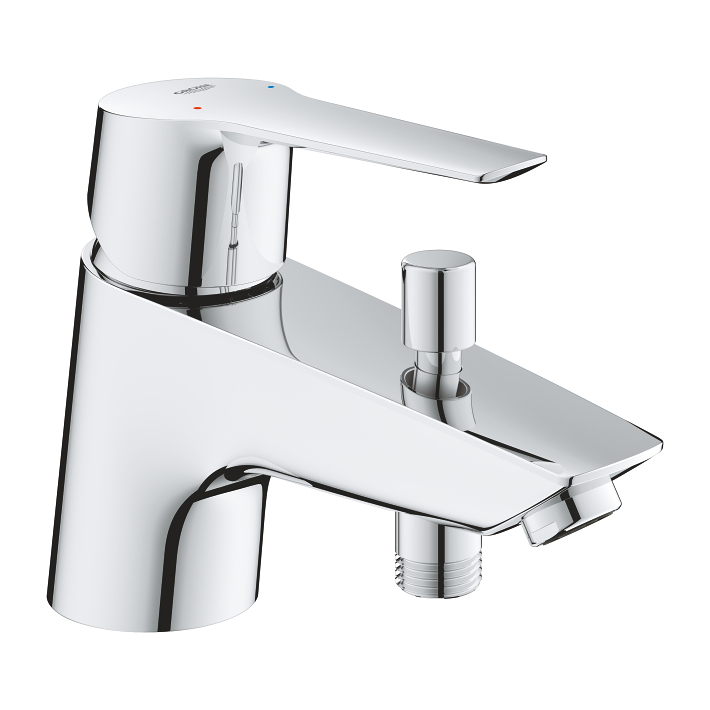 GROHE Robinet Douche Start Edge, montage encastré, mitigeur monocommande à  cartouche céramique, traitement brillant et durable, raccord en 1/2