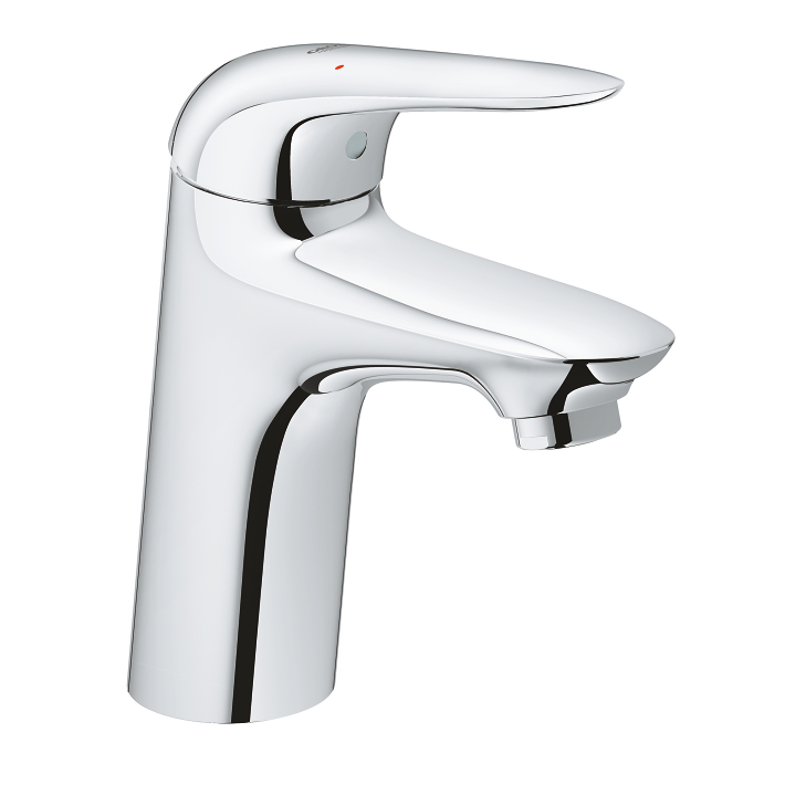 Wave - Basin Tap S-Size with Push-open Waste Set - Chrome 1