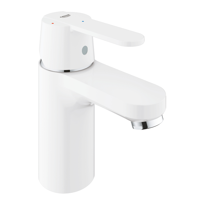 Get - Basin Tap S-Size with Push-open Waste Set - Energy Saving - Matte White 1