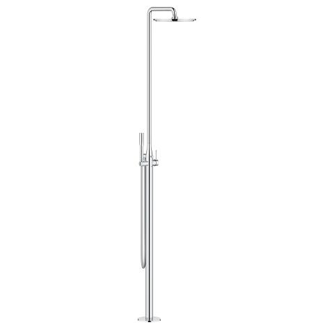Single-lever free-standing shower system