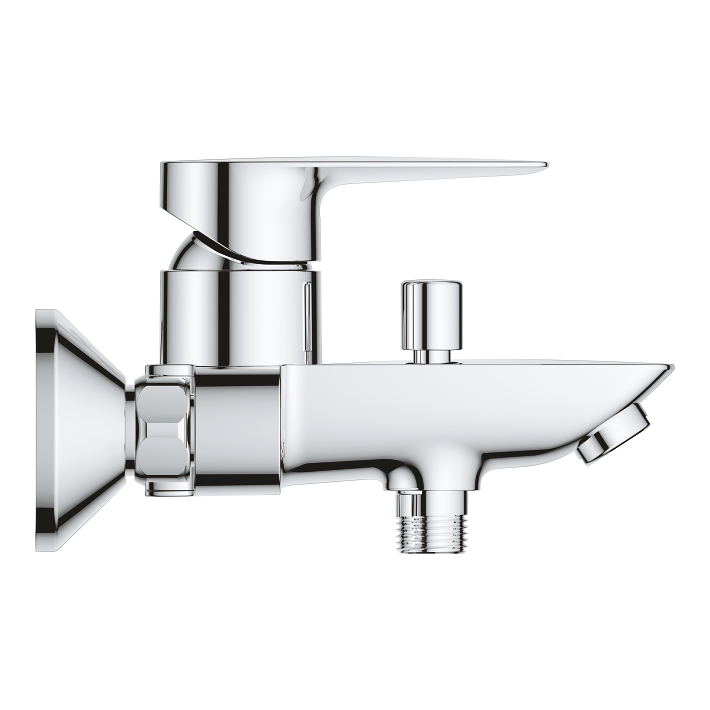 GROHE Robinet Douche Start Edge, montage encastré, mitigeur monocommande à  cartouche céramique, traitement brillant et durable, raccord en 1/2