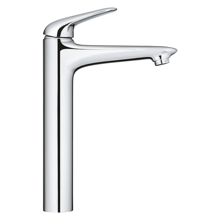 Robinet de lavabo monotrou fini chrome avec bonde