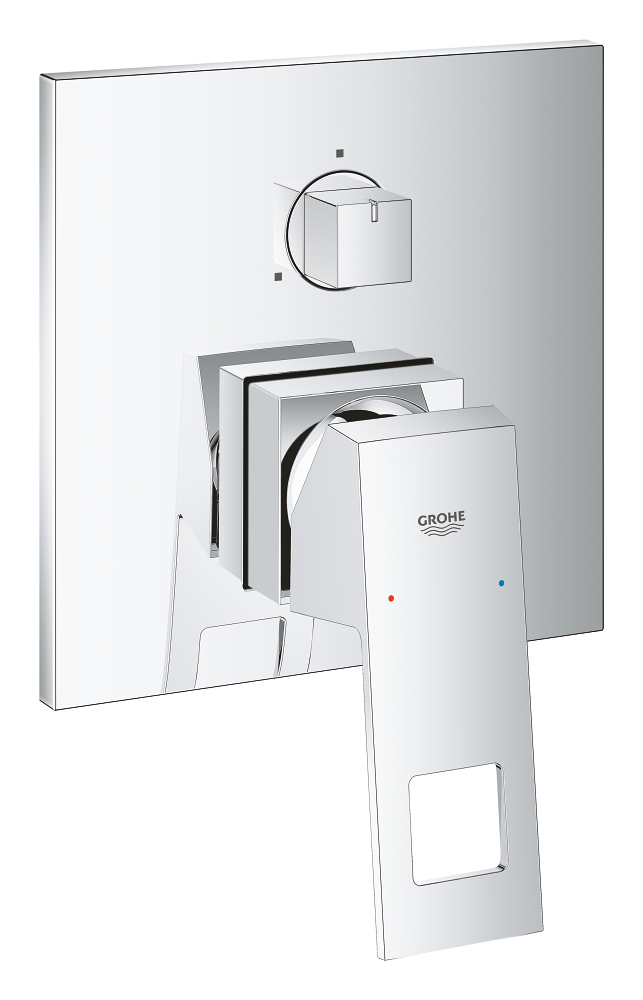 Single-lever mixer with 3-way diverter