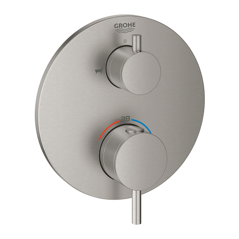 Miscelatore termostatico vasca-doccia a 2 vie con deviatore