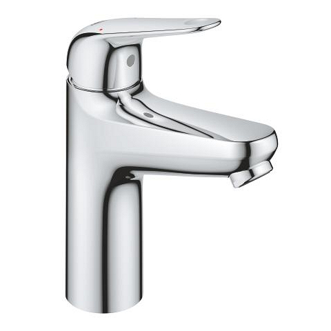 Mitigeur Lavabo GROHE Dice - Monocommande, Bec Moyen, Avec Bonde Clic-clac, Finition Chrome, Réf. 1018330000