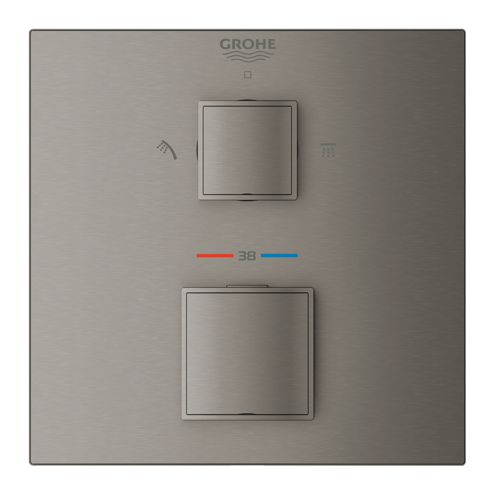 Grohtherm Cube Mitigeur thermostatique 2 sorties avec inverseur douche