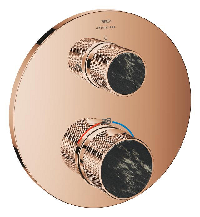 Atrio Private Collection Thermostatic shower mixer for 2 outlets 