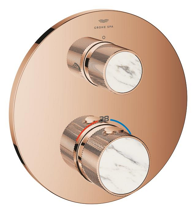 Atrio Private Collection Thermostatic shower mixer for 2 outlets 