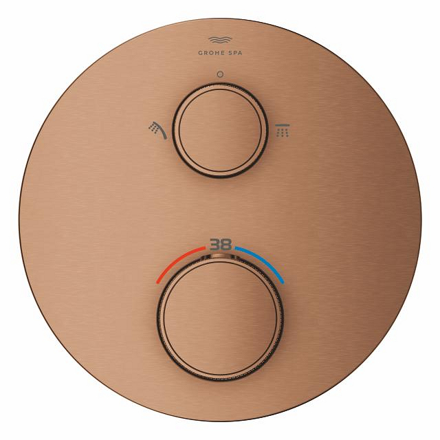 Atrio Private Collection Thermostatic shower mixer for 2 outlets  